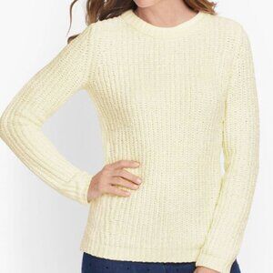 Talbots Cream Chenille Sweater